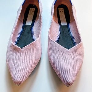 Rothy’s Petal Pink Point, size 7.5